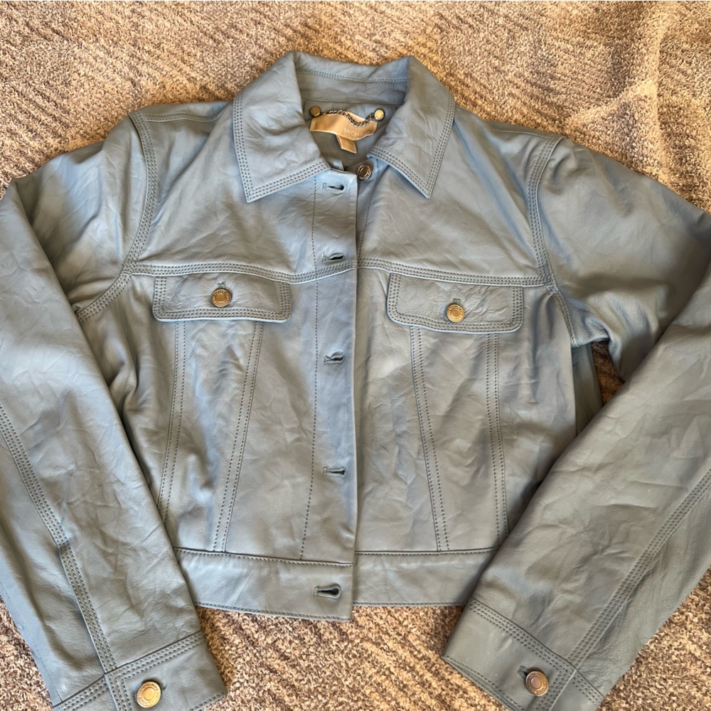 Michael Kors – light blue lamb jacket